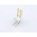 Molex Board Connector, 2 Contact(S), 1 Row(S), Male, Right Angle, 0.156 Inch Pitch, Solder Terminal,  417920528